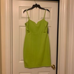 Lime/Neon Green Body Con Dress